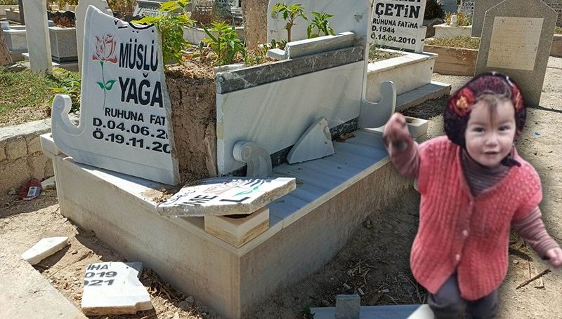 Müslüme'nin mezar taşı parçalandı