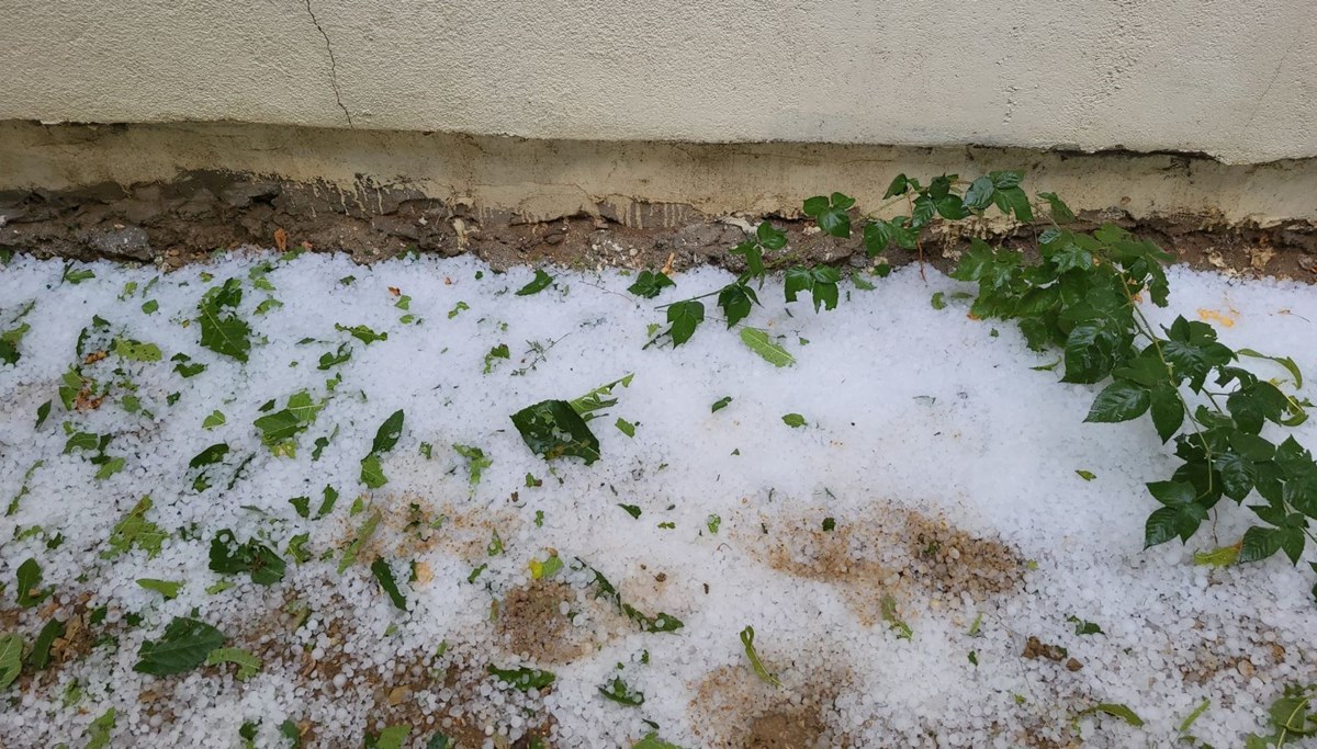 Adıyaman'da dolu yağışı